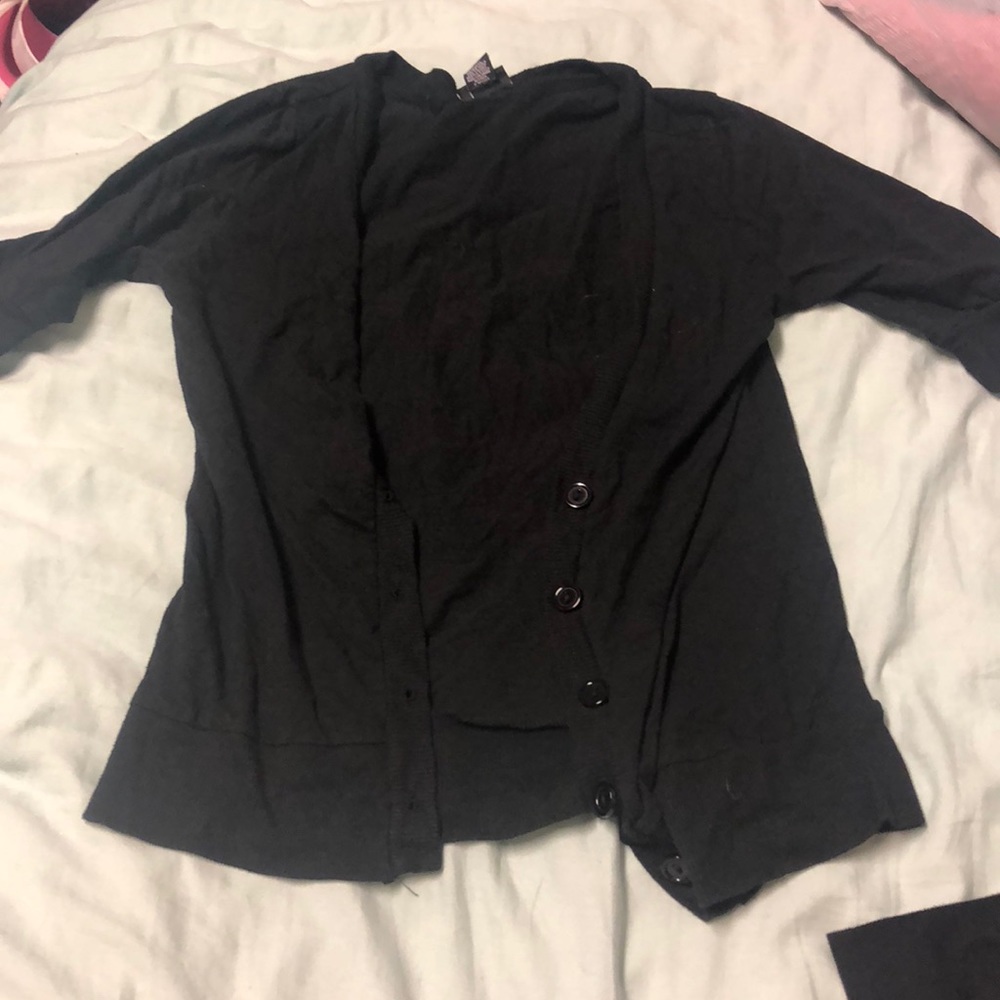 Short sleeve button up cardigan size large